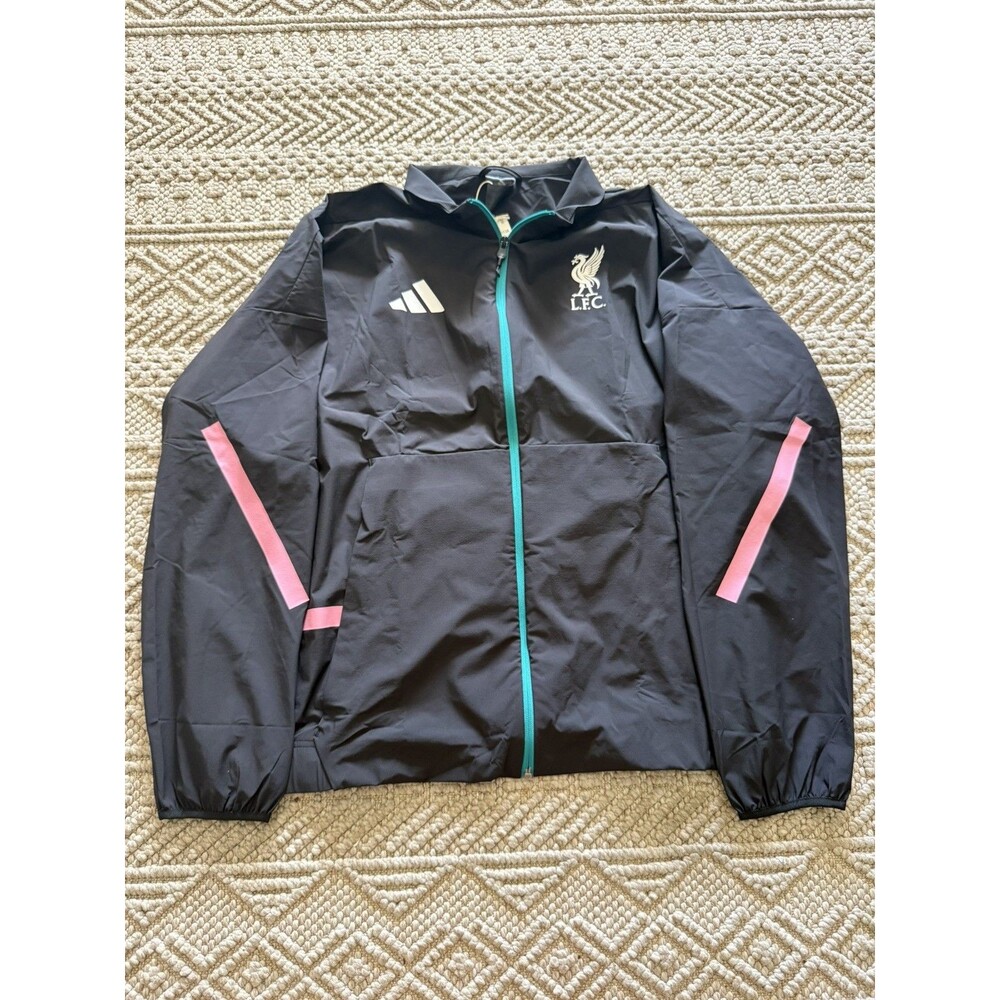 Adidas - Liverpool FC Black/Pink/Blue - Full Zip Soccer Jacket XL Men’s